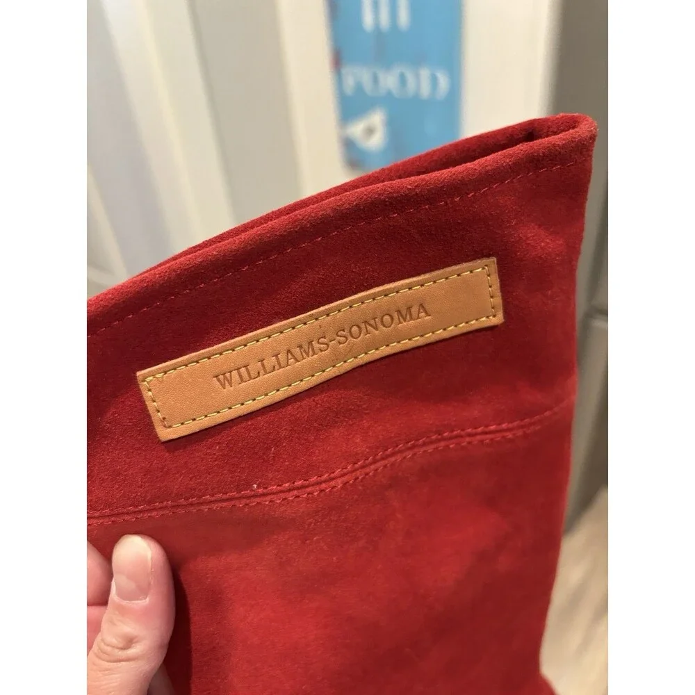 New Williams Sonoma Suede Grilling Mitt Outdoor Kitchen Collection